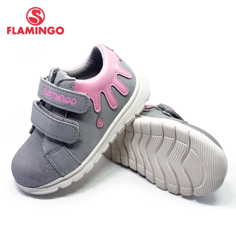 FLAMINGO Spring Sport Running Children Shoes Hook&Loop Outdoor  Sneaker for Kids Size 23-28 Free Shipping 211P-Z5-2258