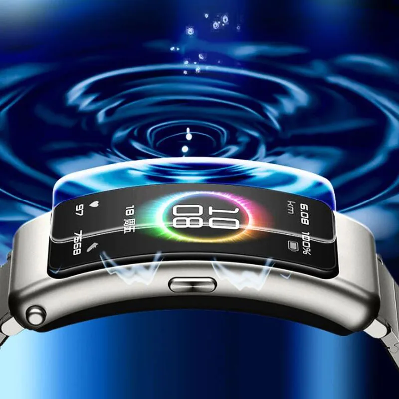 5 шт. прозрачный мягкий силиконовый чехол из ТПУ Smartband Защитная пленка для Huawei TalkBand Talk Band B6 смарт-браслет не оставляющее отпечатков пальцев
