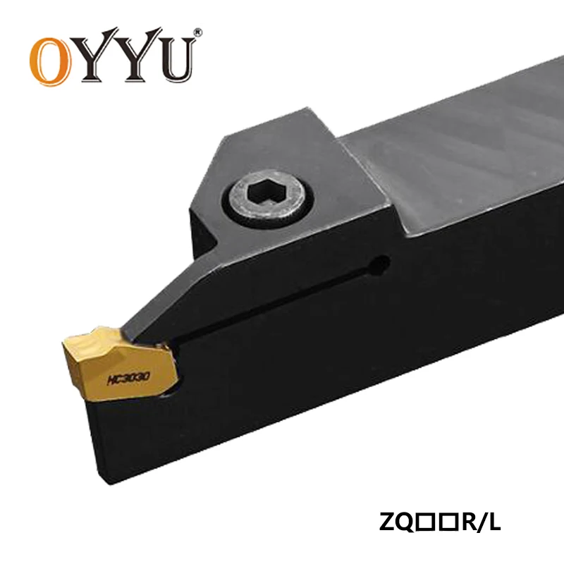 

OYYU ZQ2525 ZQ2020 ZQ2525R ZQ2020R ZQ1616R 2 3 4 5 ZQ 1616 Держатель токарного инструмента Инструменты с ЧПУ Карбидные вставки для обработки канавок Токарный инструмент