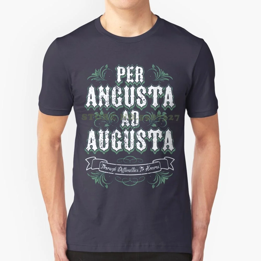 Male Best Selling T Shirt Per Angusta Ad Augusta Through Difficulties To Honors Mens Kids T Shirt