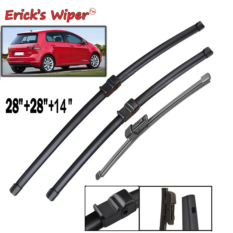 Erick\'s Wiper Front & Rear Wiper Blades For VW Golf Plus 521 2009 - 2014 Windshield Windscreen Window Rain Brushes 28\