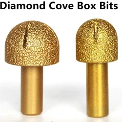 Diamond Burrs Cove Box Bits Marble Router Bits for Cutting Granite Stone Brazing Inner Circle And Flowerpot Arc Grinding Cutter