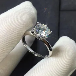 2021 New Trendy Elegant Zircon Rings for Women White Bling Crystal Engagement Design Wedding Rings Female Wedding Jewelry