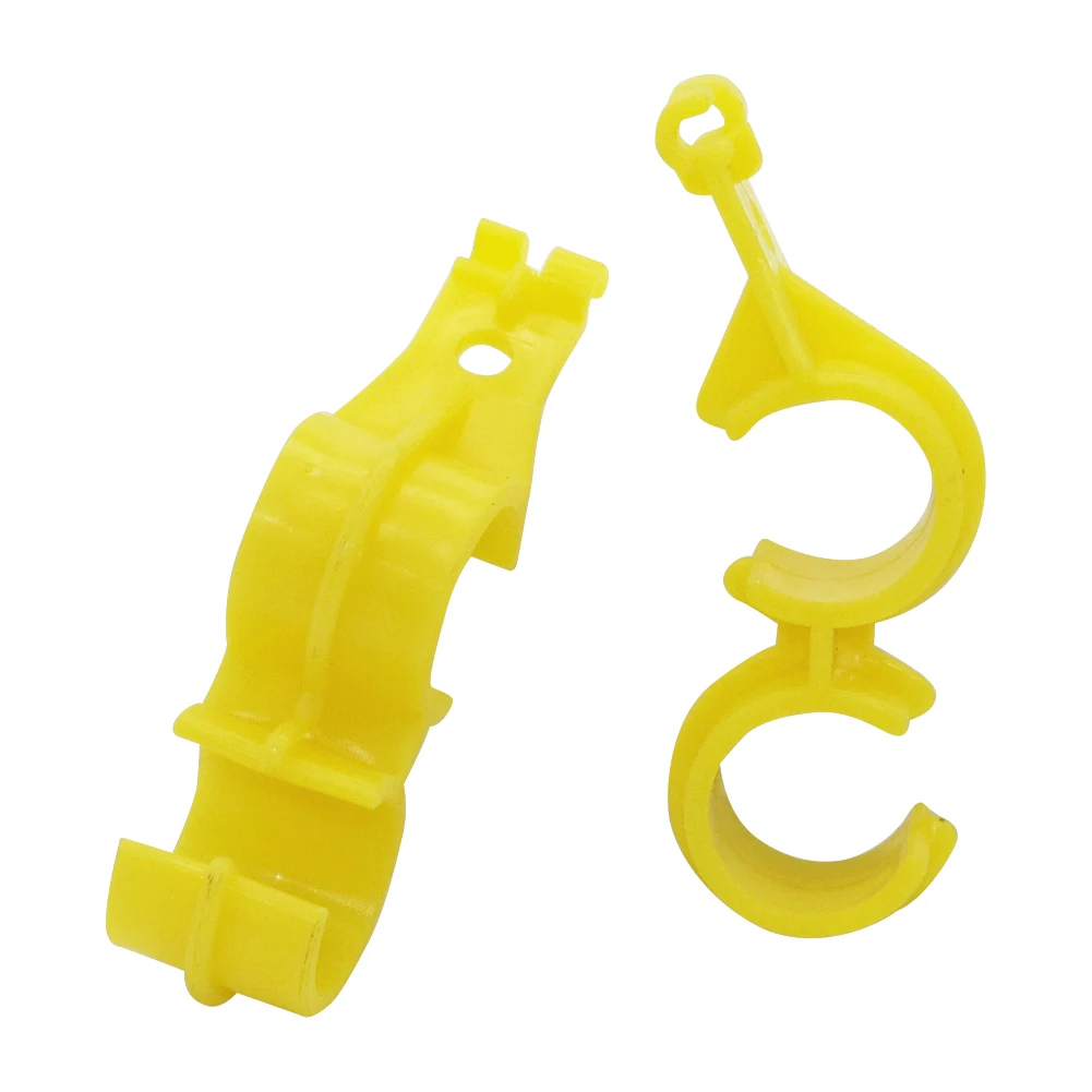 5 Pcs Plastic Poultry Chicken Water Supply Pipes Clips Nipple Drinker Line Hanger Hooks Water Pipe Fixing S-type Hook ID 20mm
