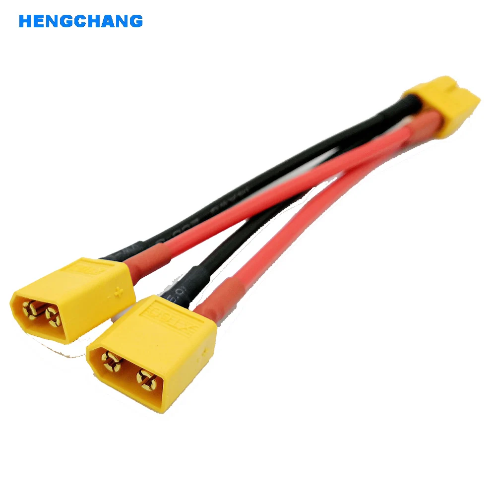 XT60 Parallel Anschluss Kabel Erweiterung Y Splitter XT60 Parallel Kabel 10CM 14awg silikon