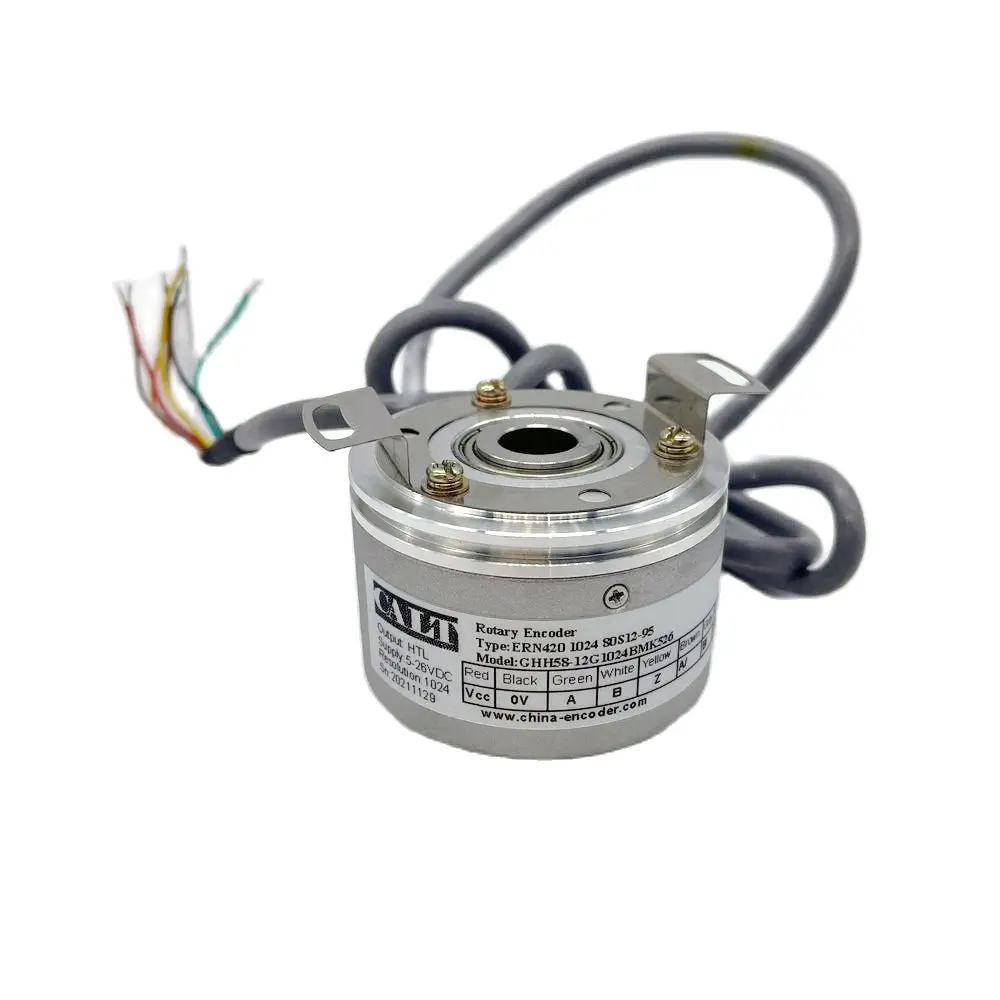 Imagem -03 - Codificador Rotativo Óptico Incremental Substituição Calt Eixo Oco Saída Htl Ern420 1024 80s12-95 2048 1000 500 Ppr 12 mm