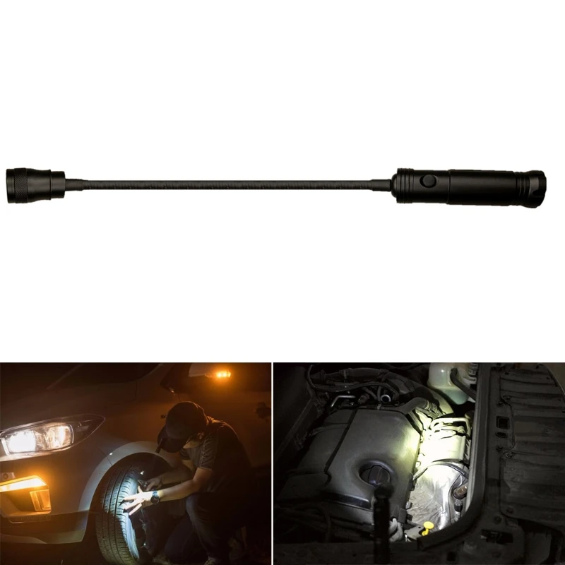 Multifunctional LED Flexible Gooseneck Flashlight Adjustable Inspection Lamp with Magnetic Base for Work Bench Emergency