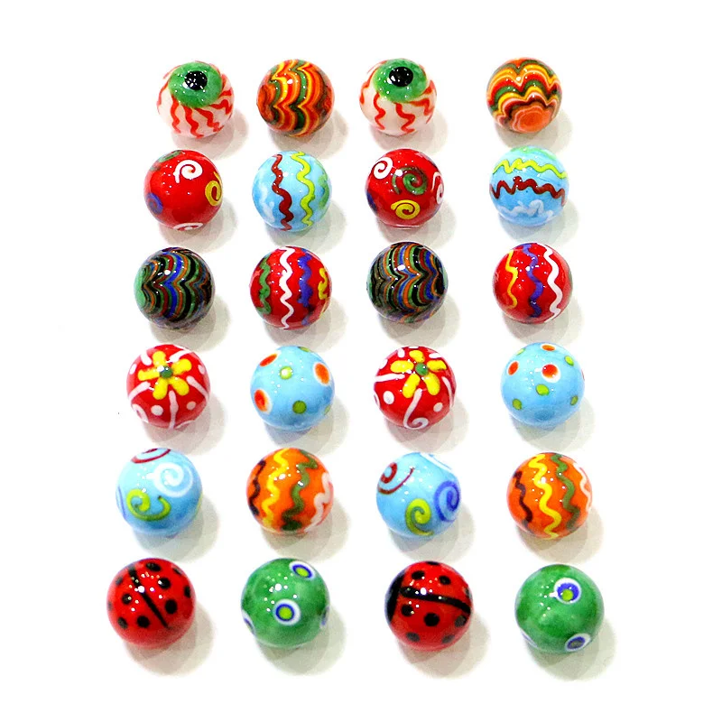 Imagem -03 - Bolas de Vidro Artesanais Criativas para Crianças Rarity Puzzle Game Brinquedos Fofos Coleção de Decoração de Casa Presentes de Ano Novo para Crianças 18 mm