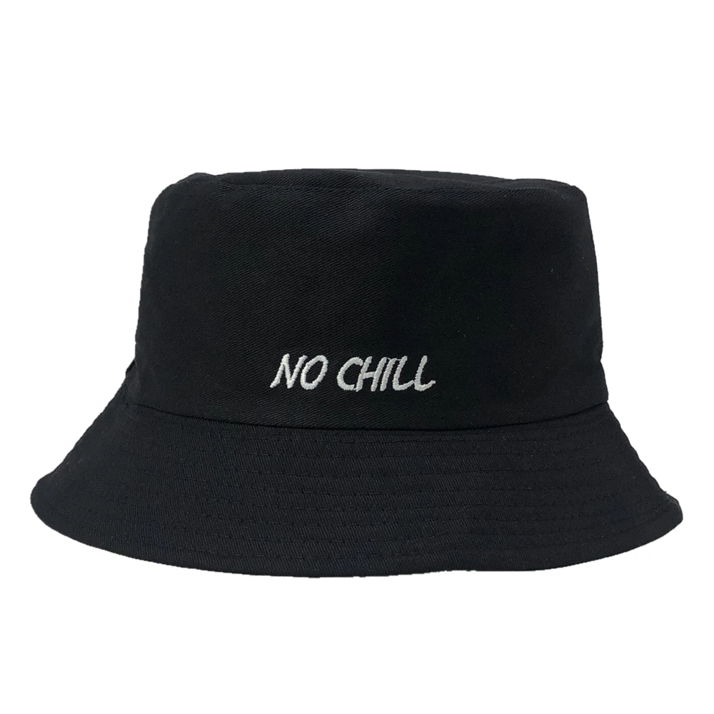 2022 Cigarette Embroidery Bucket Hat Men Women Hip Hop Fishing Cap Adult Panama Bob  Summer Lovers Flat  Cotton NO CHILL