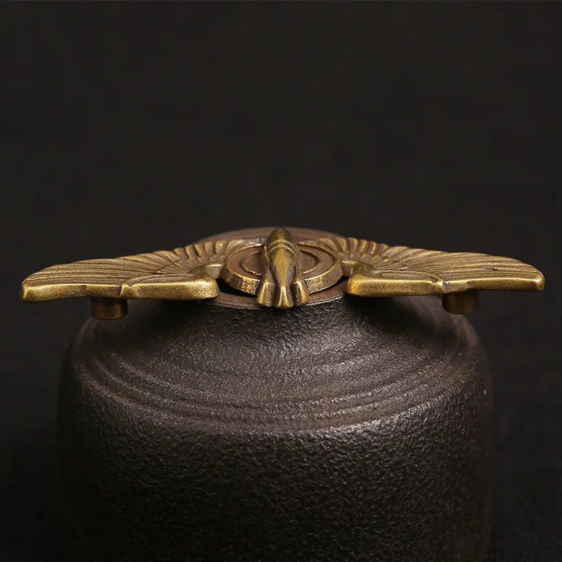 Pure Brass Eagle Wing Missile Screw Rivet Button DIY Leather Bag Wallet Chains Garment Decorations Punk Vintage Buckle Connector