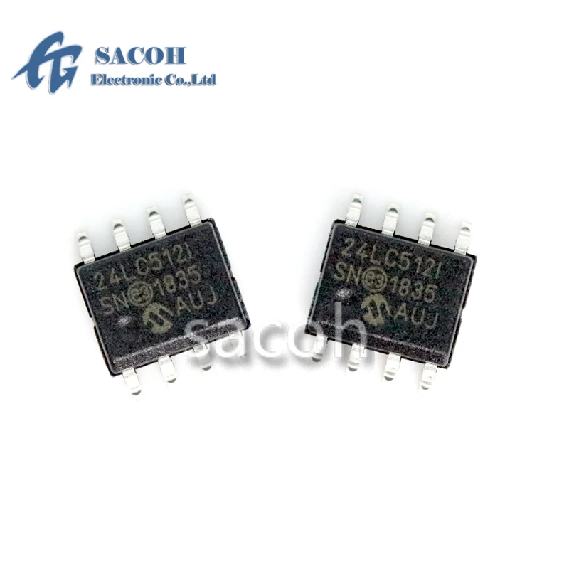 

10PCS/Lot New Original 24LC512-I/SN 24LC512I or 24LC256-I/SN 24LC128-I/SN 24LC64 24LC32A SOP-8 512K CMOS Serial EEPROM