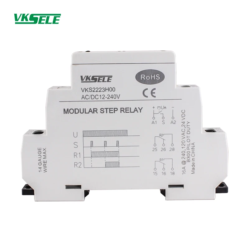 Imagem -04 - Relé Bistável 5a 12v 24v 110v 220v ac Relé Temporizador Elétrico Vks2223