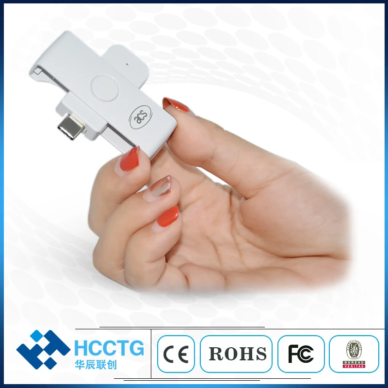 ACR39U-NF Pocket-mate Contact IC Chip Type C Smart Card Reader Support IOS7816 and Free SDK