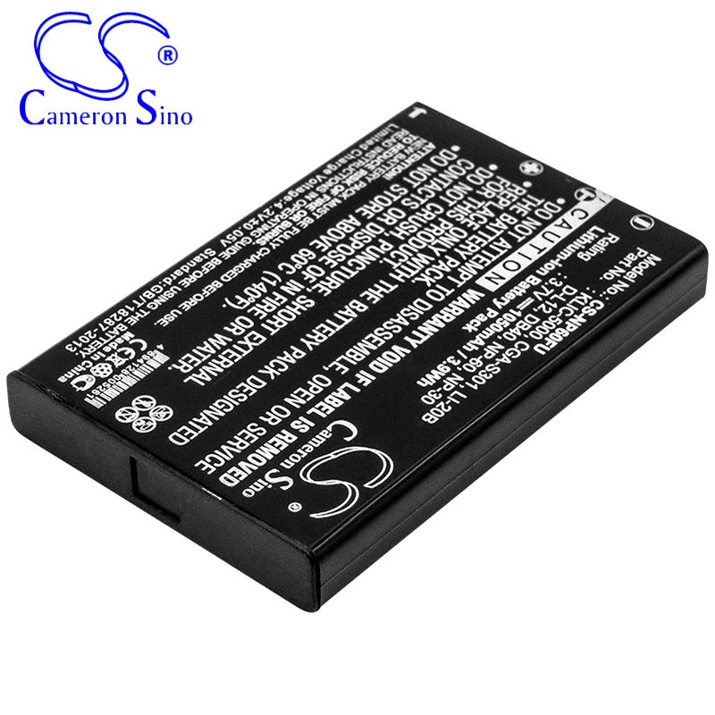CameronSino البطارية لباناسونيك SV-AV10-R SV-AV100EG-S SV-AS3A SV-AV10 SV-AV30 SV-PT1 يناسب كوداك KLIC-5000 بطارية الكاميرا