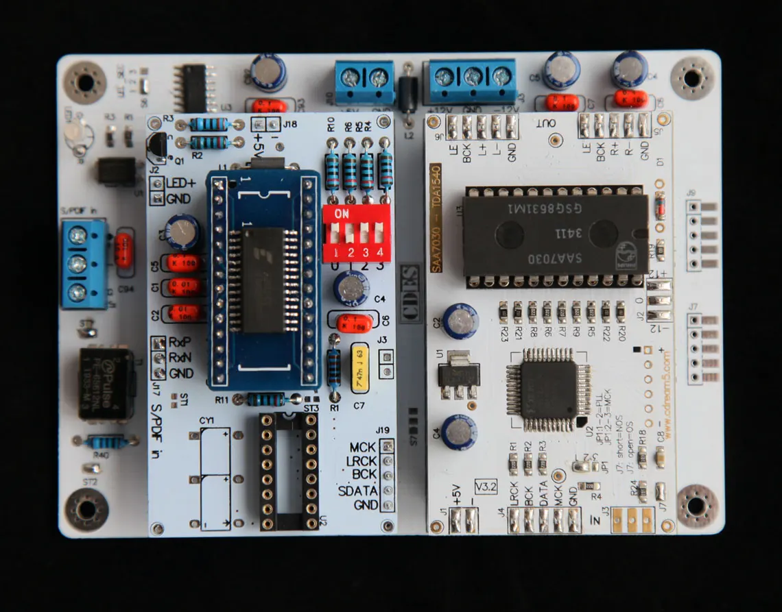 

TDA1540 driver board supports 256FS 384Fs I2S input