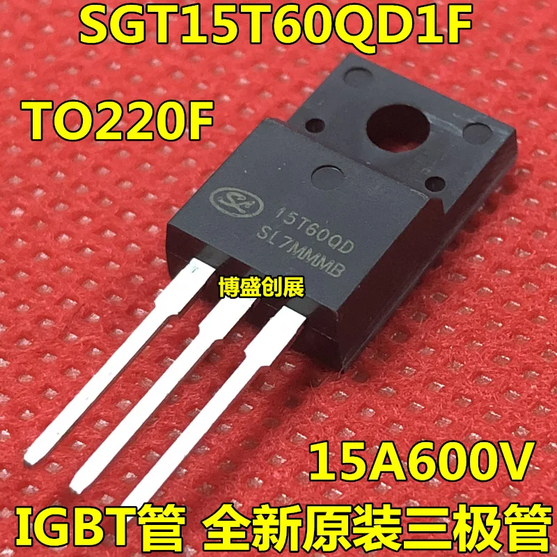 5 قطعة الأصلي SGT15T60QD TO-220F 15T60QD1F العاكس IGBT أنبوب 15A 600V