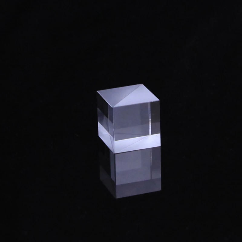 Beam Splitting Prism 15X15mm Optical Glass Spliter Cube Split Ratio 50%: 50%