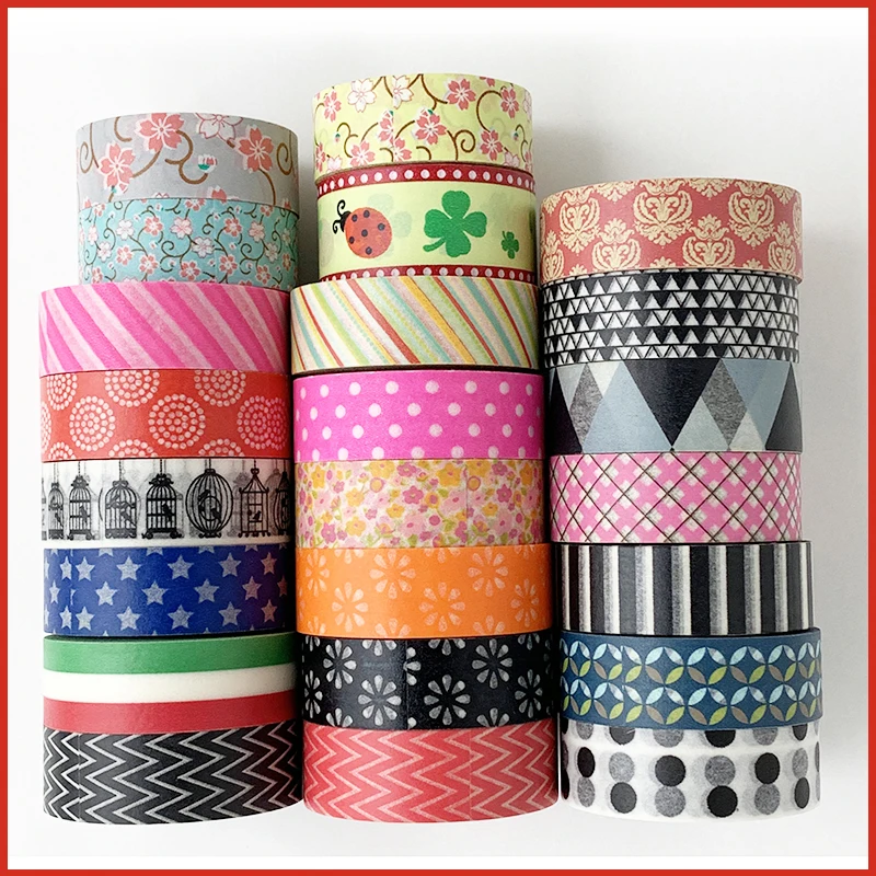 Lovely design washi tape stripe washi tape star washi tape for gift wrapping