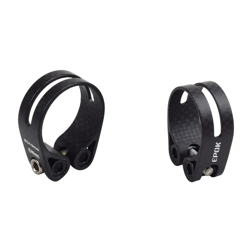 Full Carbon Bicycle Seatpost Clamps 31.8/34.9mm 14g Carbon Fiber Road MTB Mountain Bike Seat Clamp Saddle Pipe Clip