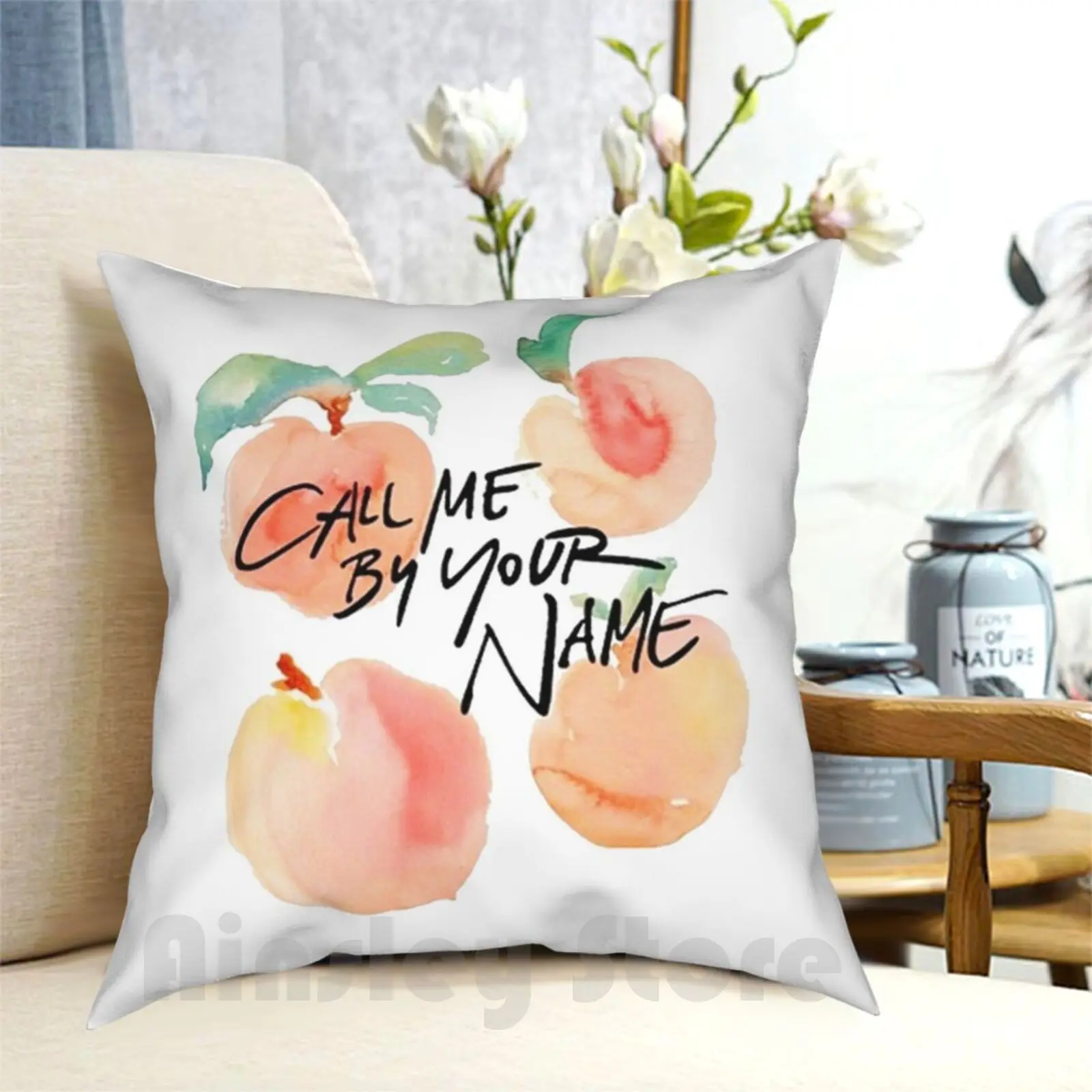 Call Me By Your Name ? Peaches Pillow Case Printed Home Soft DIY Pillow cover Call Me By Your Name Cmbyn Call Me By Your