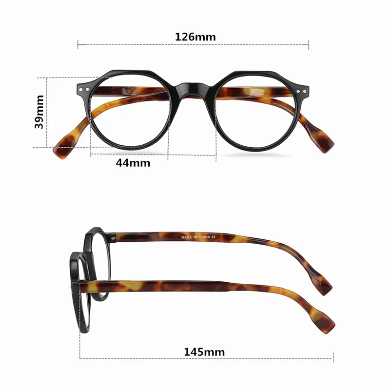 May Flower Decorative Computer Eyeglasses Frame For Women Blue Light Reading Glasses Round Women\'s Eyeglasses With Frame Eyewear