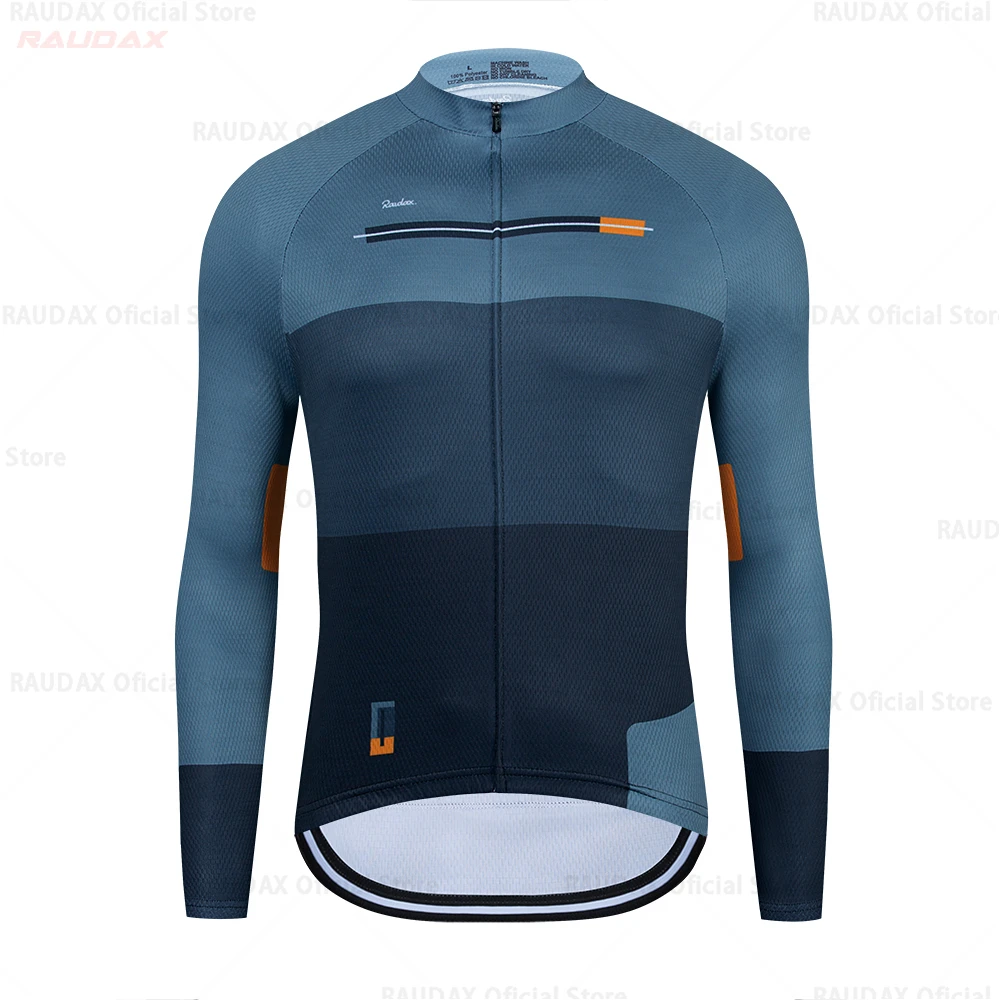 Raudax Bicycle Jerseys Spring Autumn Cycling Shirts New Long Sleeve MTB Mountain Bike Bicycle Wear Premium Road Bike Clothing