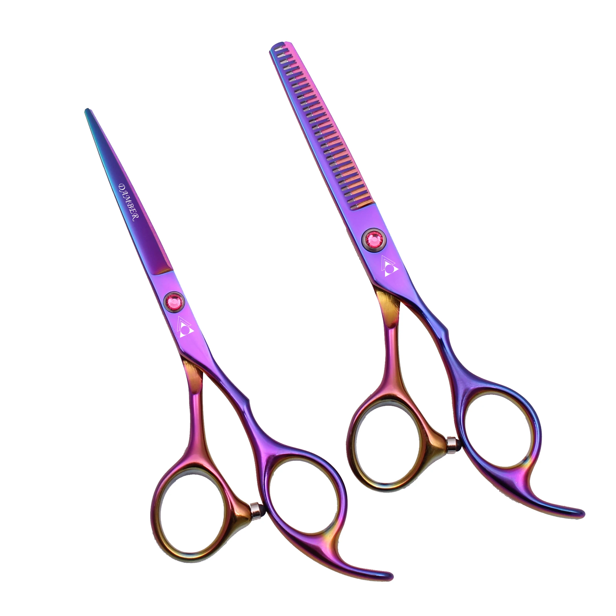 Haarschere 5,5 6,0 Professionelle Friseurschere Effilierschere Friseurscheren-Set Haarschneideschere 440C Japan Steel 888 # – Detail 3