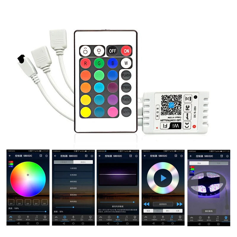 1-10PCS Magic Home WIFI LED Controller 5V 12V 24V RGBW RGBWW RGB+CCT Bluetooth 2.4G Touch For 5050 2835 WS2811 WS2812B Led Strip