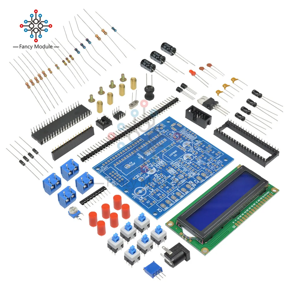 LCD Digital Secohmmeter Frequency Capacitance Inductance Meter CF Inductor Capacitor Tester Permittimeter DIY Electric Kit