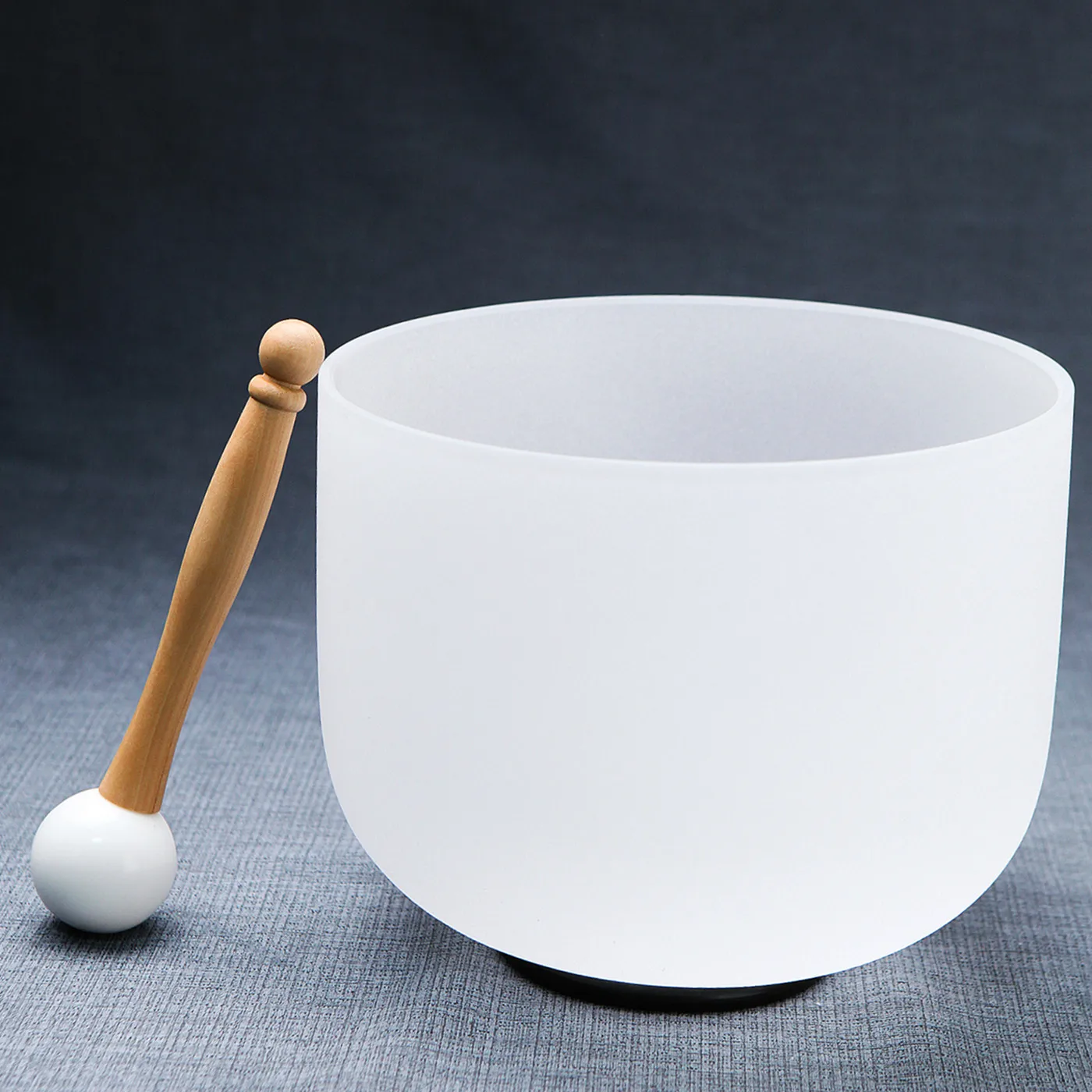 

KVKA 432HZ/440HZ 11inch Note Perfect Sound C/D/E/F/G/A/B Chakra Frosted Quartz Crystal Singing Bowl 10" Meditation