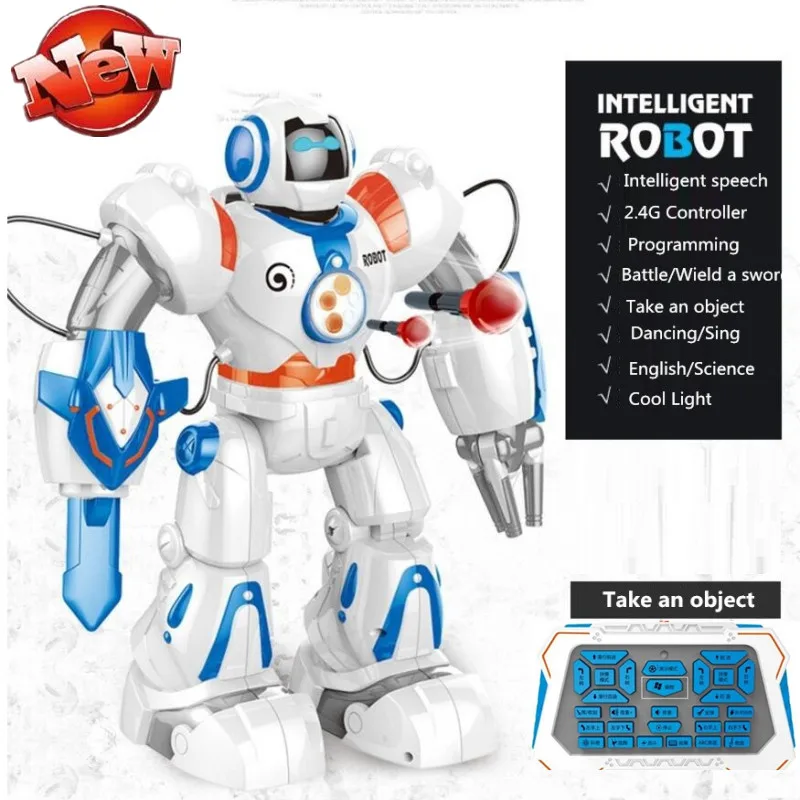 Intelligente Multifunctionele Smart Rc Robot Dansen En Muzikale Rc Robot Elektronische Speelgoed Schieten Shots Rc Battle Robot Speelgoed gift