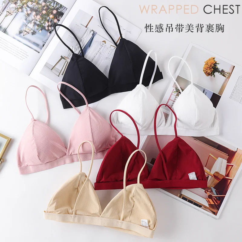 Soutien-gorge de sport sans couture pour femme, lingerie sexy 3D, type U, dos nu, haut sans bretelles, soutien-gorge push-up, bralette, brassière,