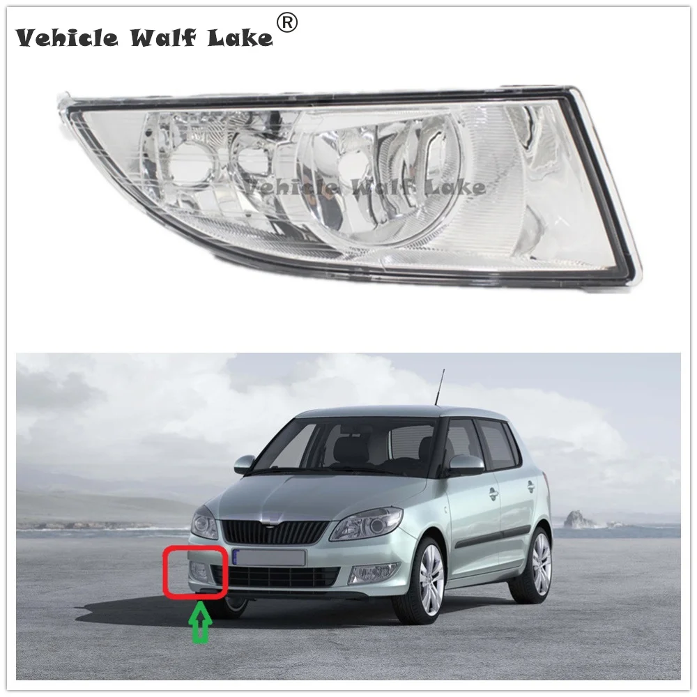 

Right Side Car Fog Light For Skoda Fabia MK2 5J 2011 2012 2013 2014 2015 Car-styling Front Fog Lamp Fog Light Without Bulbs