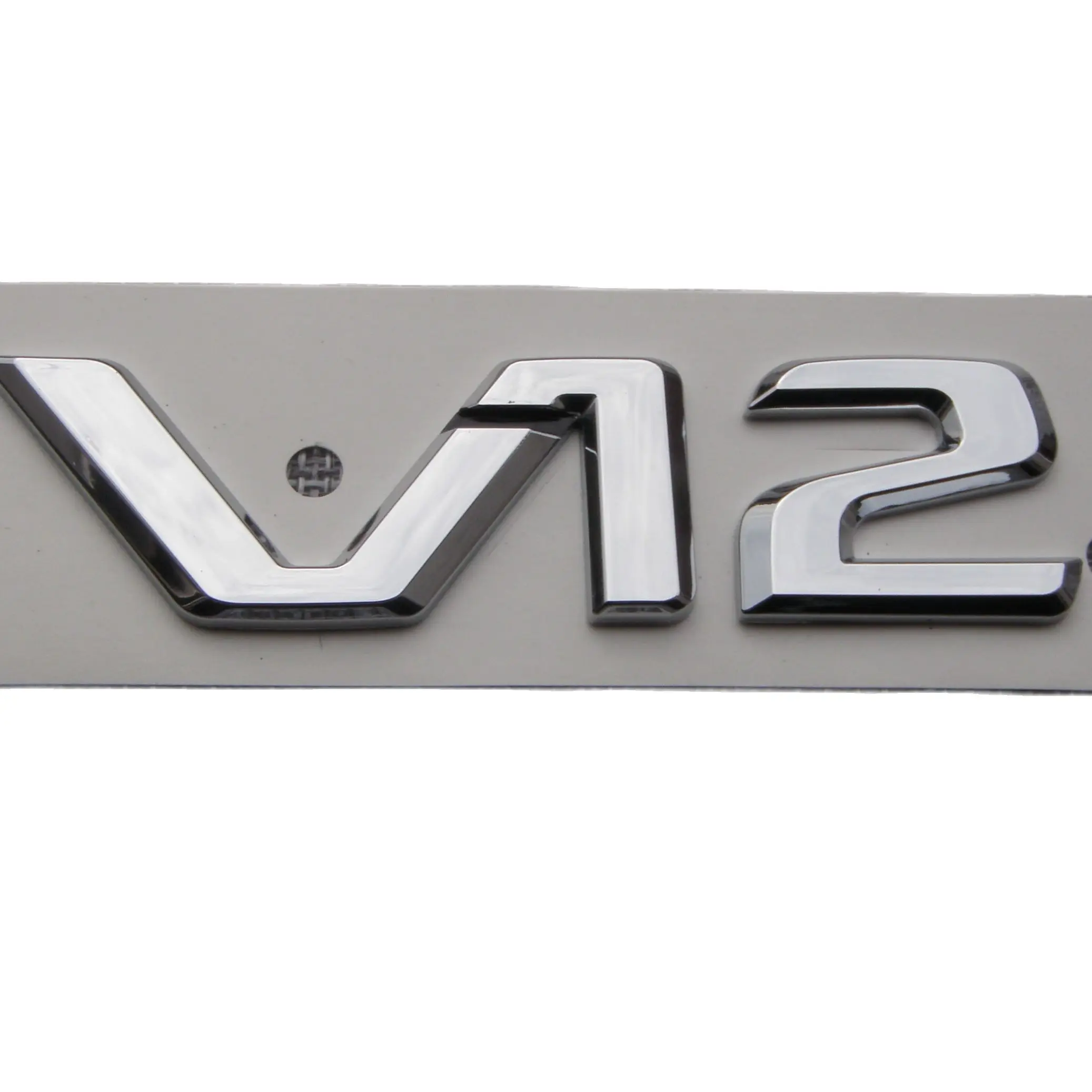 Chrome Black V12 V 12 Letters Sides Fender Badges Emblems for Mercedes Benz MAYBACH S500L S600L S63 S65 S65L AMG