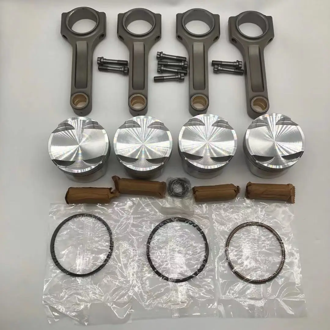 Forged Piston Forged Conrod kit For Mitsubishi 4G63 EVO CR 9:1 86mm 22mm pin 150mm 48mm