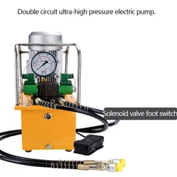 750W/1500W Dual-Circuit Ultra-High Pressure Electric Hydraulic Pump Solenoid Valve Foot Switch Hydraulic Press