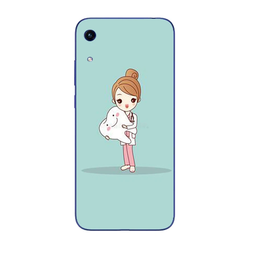 110FG Dentist Dental Crowned Tooth Soft Silicone Tpu Cover Case for Huawei Honor 8A 9A 8S 9S Pime 10i 20i Case