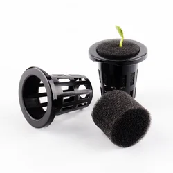 100pc Hydroponics Block Cloning Collar Black Rooting Sponge Aquaponics Net Pot Sponge Anti-Alga 4 Size Available
