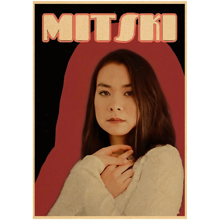 Hip Hop Mitski Poster Vintage Kraft Paper High Quality Home Room Cartoon Art Print Wall Sticker Decoration Painting