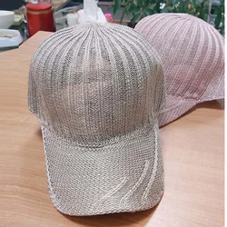 Summer Hat Ladies Korean Fashion Western Style Cap Spring and Autumn Hollow Breathable Sunscreen Mesh Baseball Caps