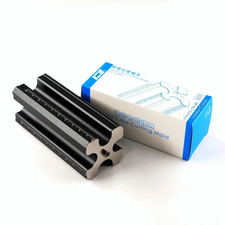 IceManCooler Custom Water Cooling Hard Tube Tools For OD 12mm,14mm,16mm,18mm Pipe Cutting Mould,1MM Precision,Aluminum Alloy