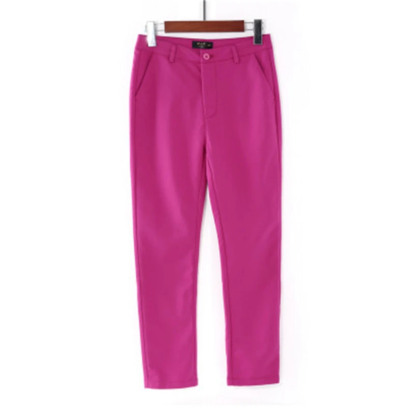 Casual Office Ankle-length 90cm Pants Women Oversized 4xl Slim Pantalones Mid Waist Candy Color Pencil Sweatpants New Trousers