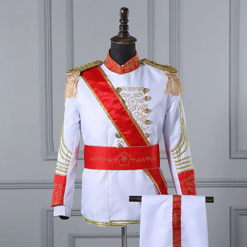 British Royal Guard Costume Queen's Guard Uniform Prince William Royal Guards Soldiers Costume European Prince Suit Full Set