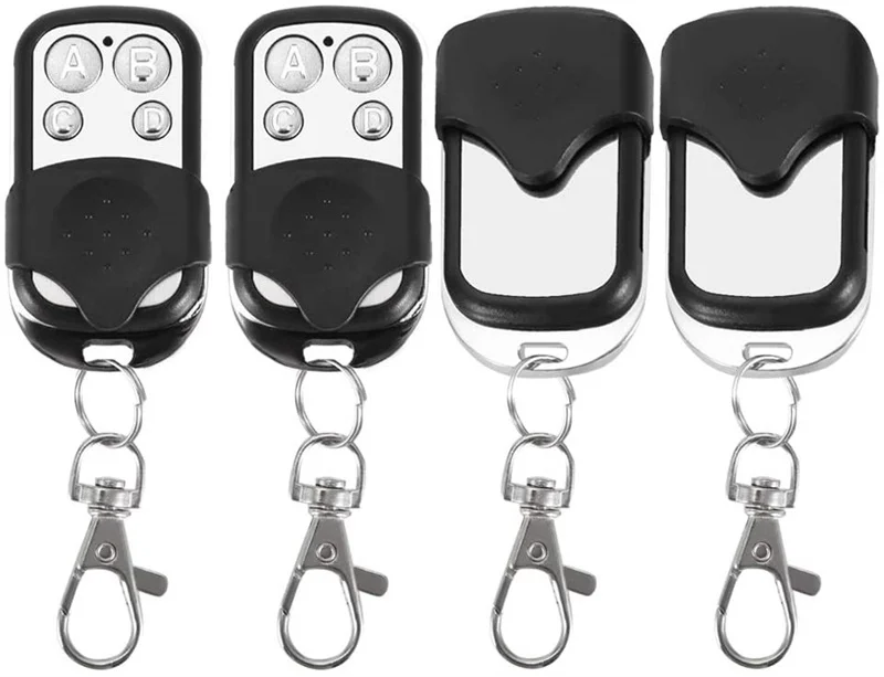 4pcs/lot Universal Cloning Wireless Remote Control 433mhz Remote Controller Key Fob Suitable for Car Garage Door Gate