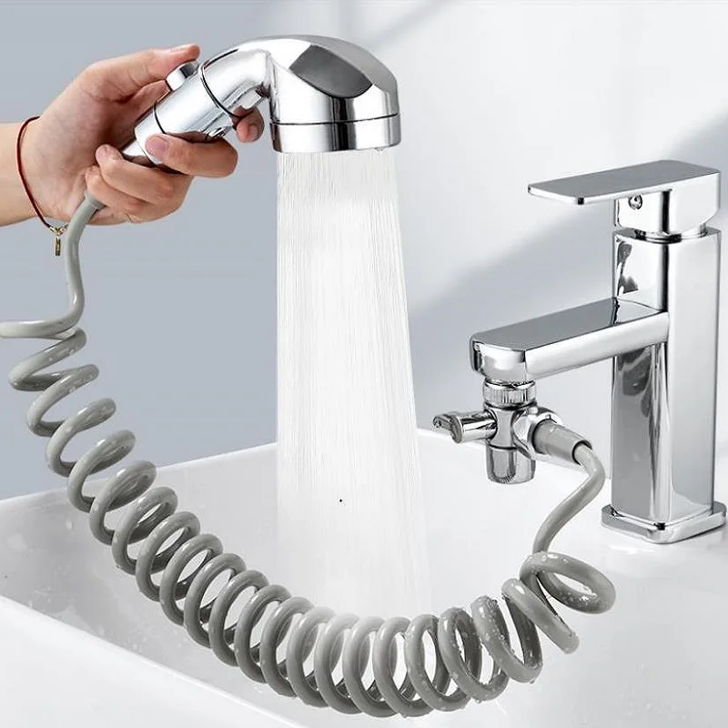 Kitchen Faucet Diverter Valve with shower head Faucet Adapter Splitter Set  for Water Diversion Home Bathroom Kitchen Diverter