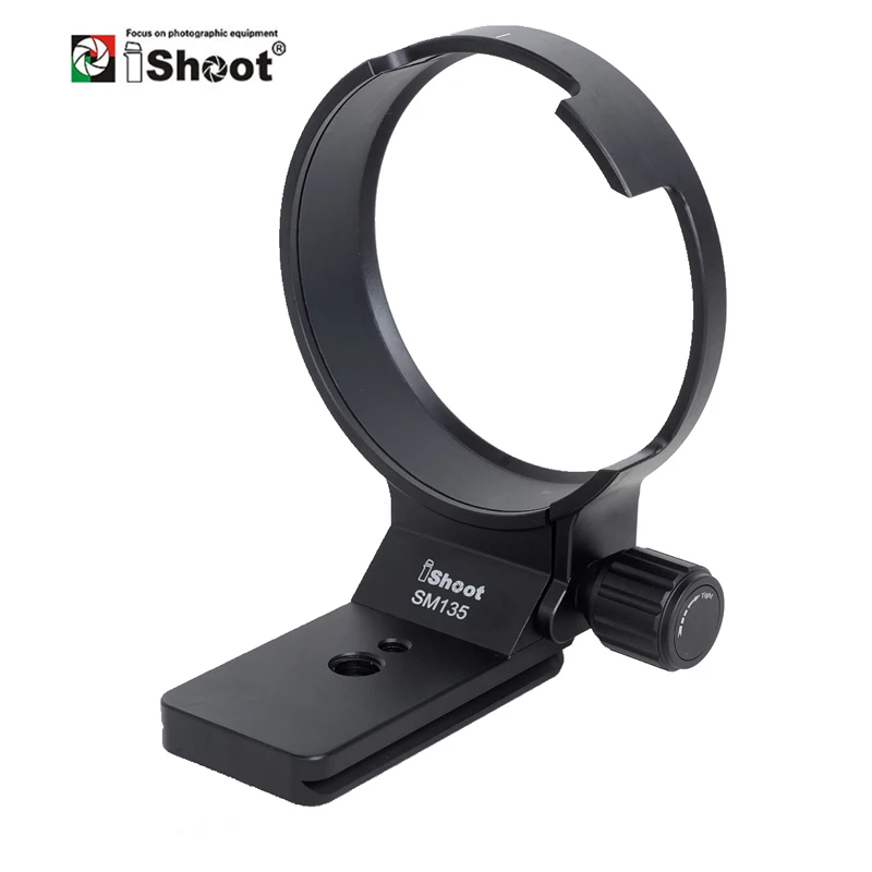 iShoot Lens Collar Support Tripod Mount Ring for Sigma 135mm f/1.8 DG HSM Art Lens Bottom is Arca Swiss Fit Quick Release Plate