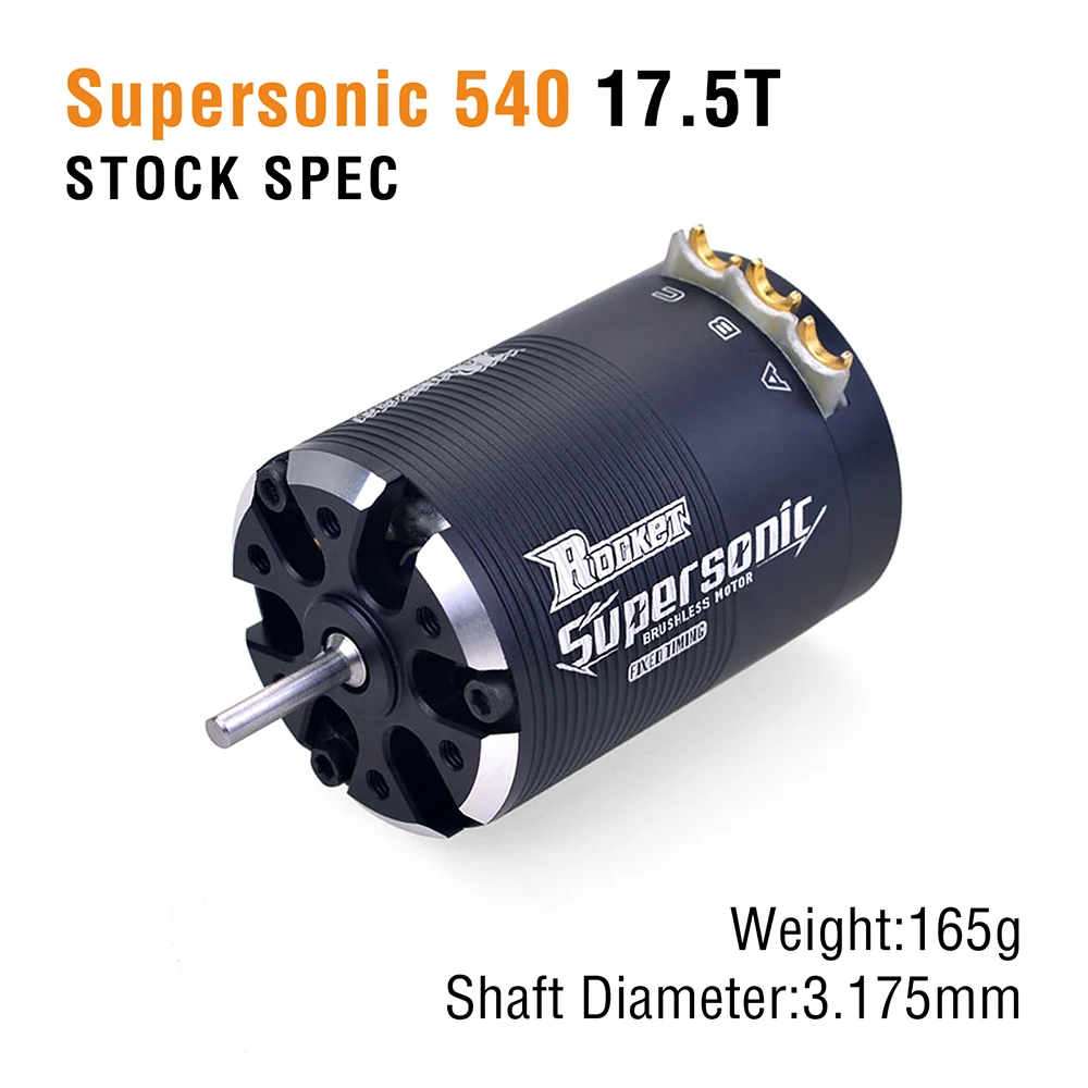 Sensored-Motor sin escobillas supersónico 540, 4,5 T, 5,5 T, 6,5 T, 8,5 T, 10,5 T, 13,5 T, 17,5 T, 21,5 T, para coche de derrape a control remoto