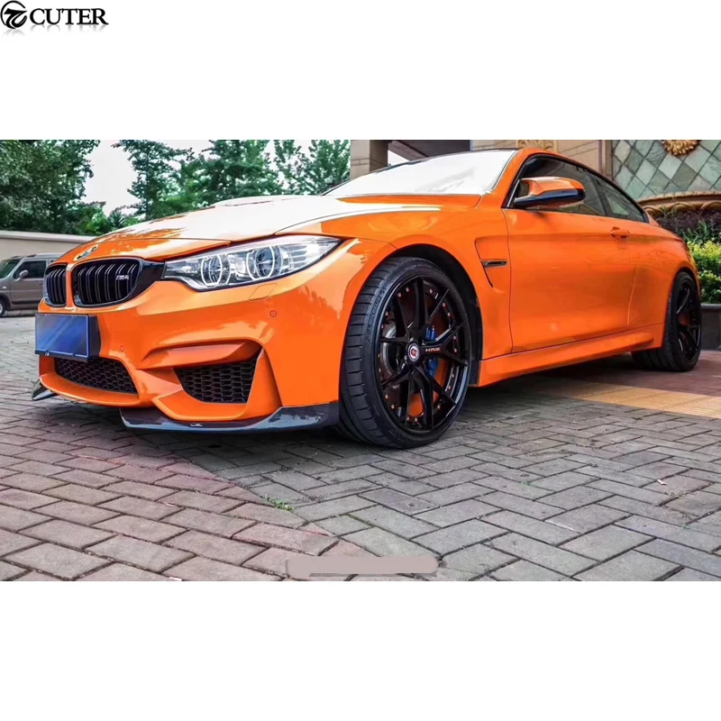 F80 F82 M3 M4 AC Style Auto Car Front Bumper Aprons Carbon Fiber Side Splitter for Bmw F80 F82 M3 M4 m Permance Bumper