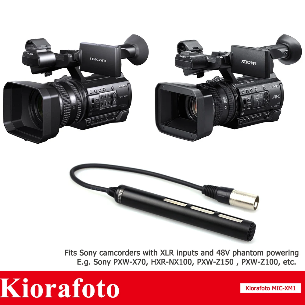 Mikrofon do kamery Sony HXR-NX30 HXR-NX70 HXR-NX5 DSR-PD170 HVR-A1 HDR-AX2000 HVR-Z7 HVR-Z5 HVR-Z1 Zastępuje ECM-XM1 — zdjęcie produktu 2