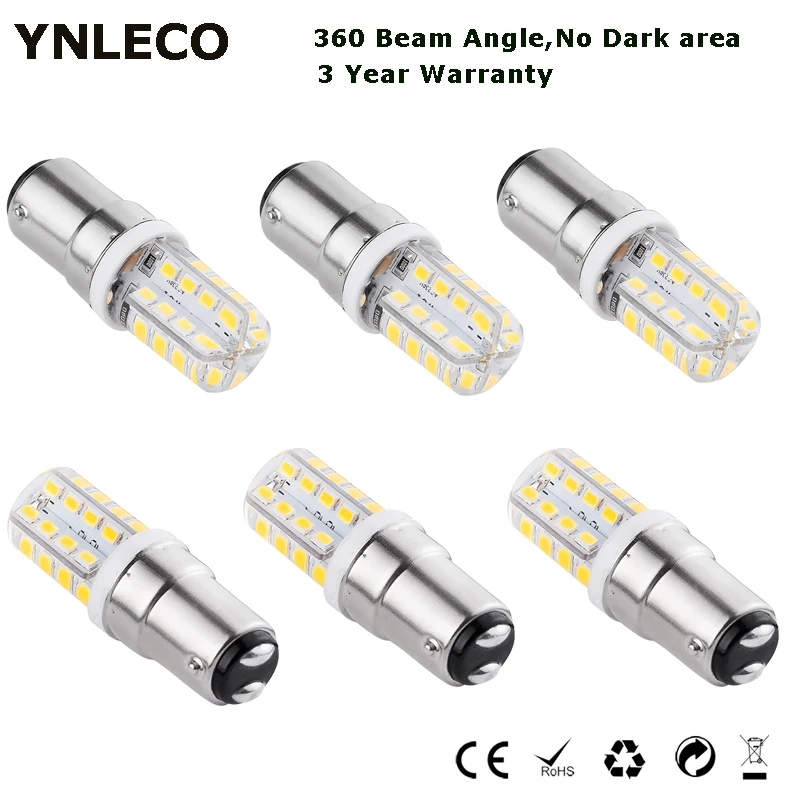 

6PCS B15 LED Lamp 110V 220V 2W 32LED 360 Beam Angle No Flicker Bulb 2835SMD Replace 20W Halogen Lampada Chandelier Crystal Light